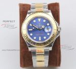 Perfect Replica Rolex Yachtmaster Blue Dial 904L Steel Swiss Replica Watches
